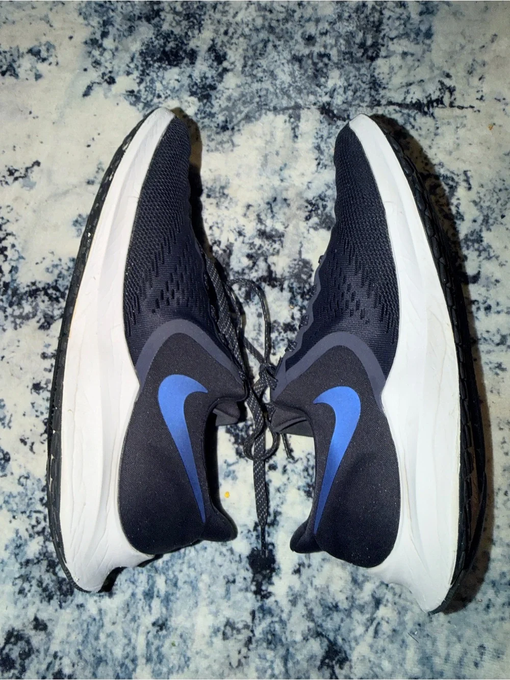 Nike Zoom‎ Winflo 6 Running Shoes Black Blue Men’s Size 10.5